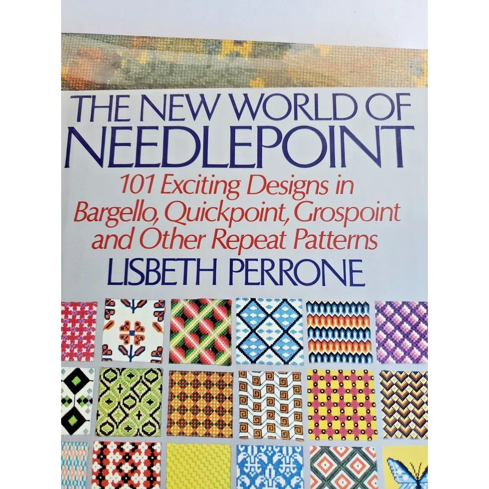 Lot of 4 Vintage Needlepoint Patterns Craft Hobbies & Design Books Gold Silver